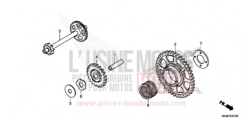 PIGNON MENE DE DEMARRAGE CB600FD de 2013